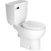 Distribution Point Saniflo Round Bowl Rear Discharge w/Seat, White 83